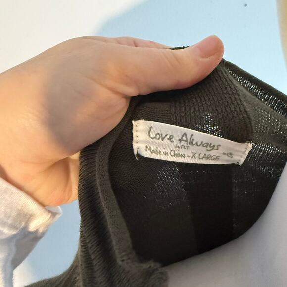 Love Always by FCT Olive Green Long Sleeve Bodycon Sweater Dress XL - Picture 2 of 7